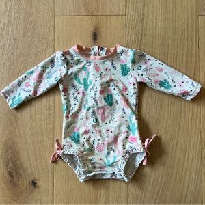 Ruffle Butts Long Sleeve One Piece Rash Guard